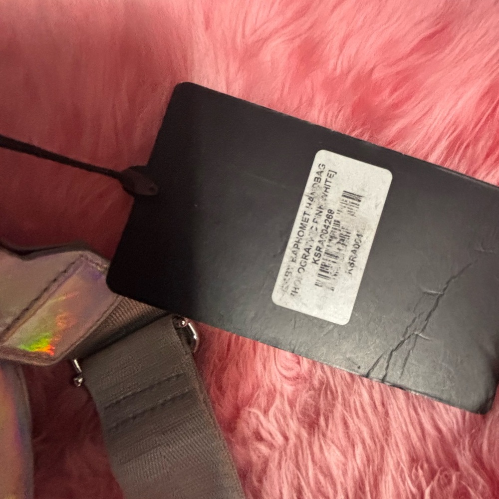 KILLSTAR Baby Baphomet Handbag Holographic Round Pink - Picture 5 of 7